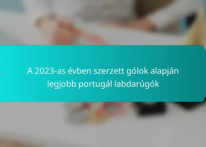 A 2023-as évben szerzett gólok alapján legjobb portugál labdarúgók