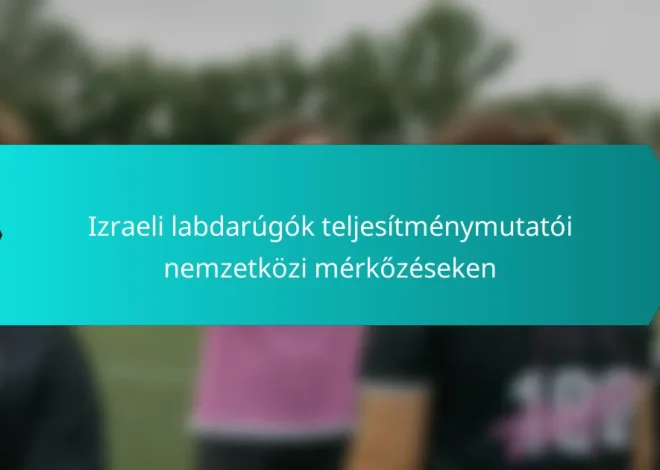 Izraeli labdarúgók teljesítménymutatói nemzetközi mérkőzéseken